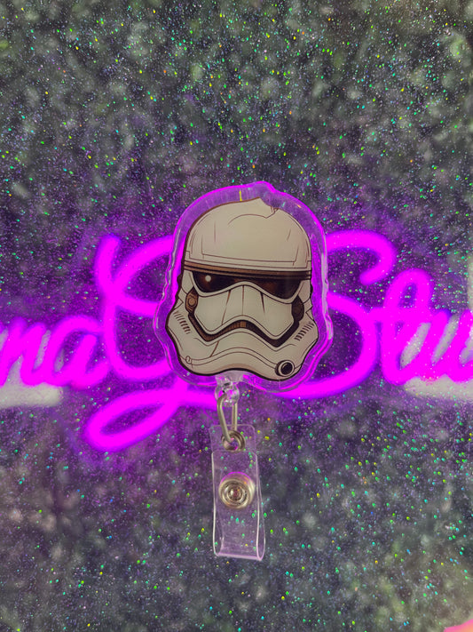 Stormtrooper badge reel
