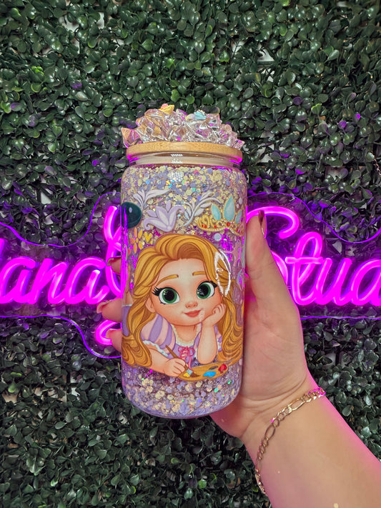 Rapunzel snow globe cup